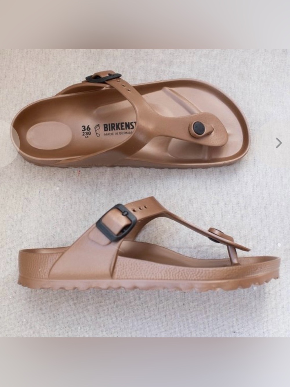 Birkenstock Women’s GIZEH EVA Sandals in Copper Brown Size 42 (US 11)